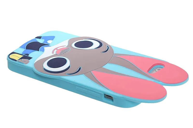 2016 чехол для iphone 5 силиконовый 6 6s plus Zootopia Judy rabbit защита сотового телефона