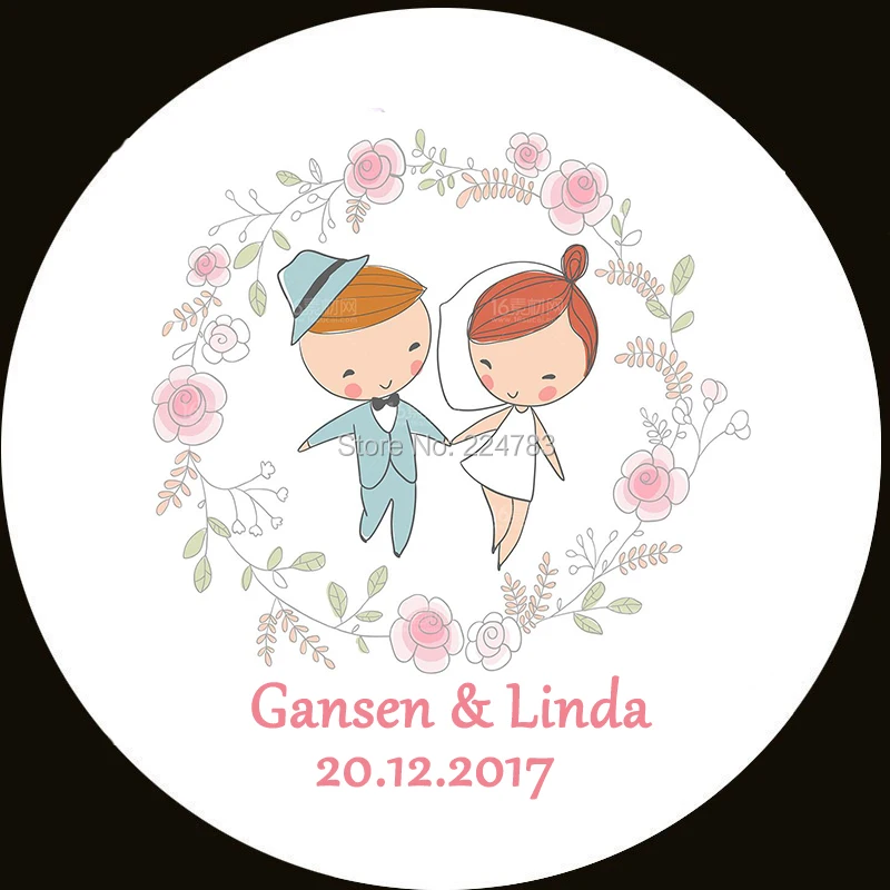 100 шт персонализированные свадебные наклейки печать этикетка для партии пользу