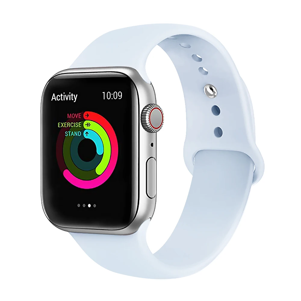Fog Blue Ремешок для часов apple Watch 5 4 3 band - Цвет ремешка: Fog Blue