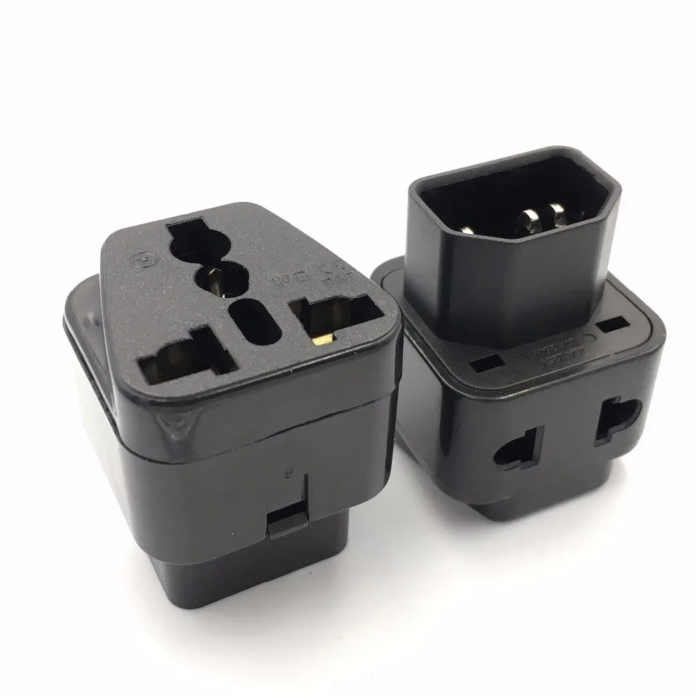 2 в 1 IEC 320 C14 мужчина к C13 женский Мощность адаптер PDU/UPS C13 Универсальный Женский Вилки стандарта Австралии/США/Великобритании/ЕС штепсельная вилка