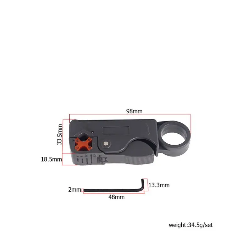 Wire Stripper Rotary Coaxial Cable Cutter Tool for Guitar Audio | Спорт и развлечения