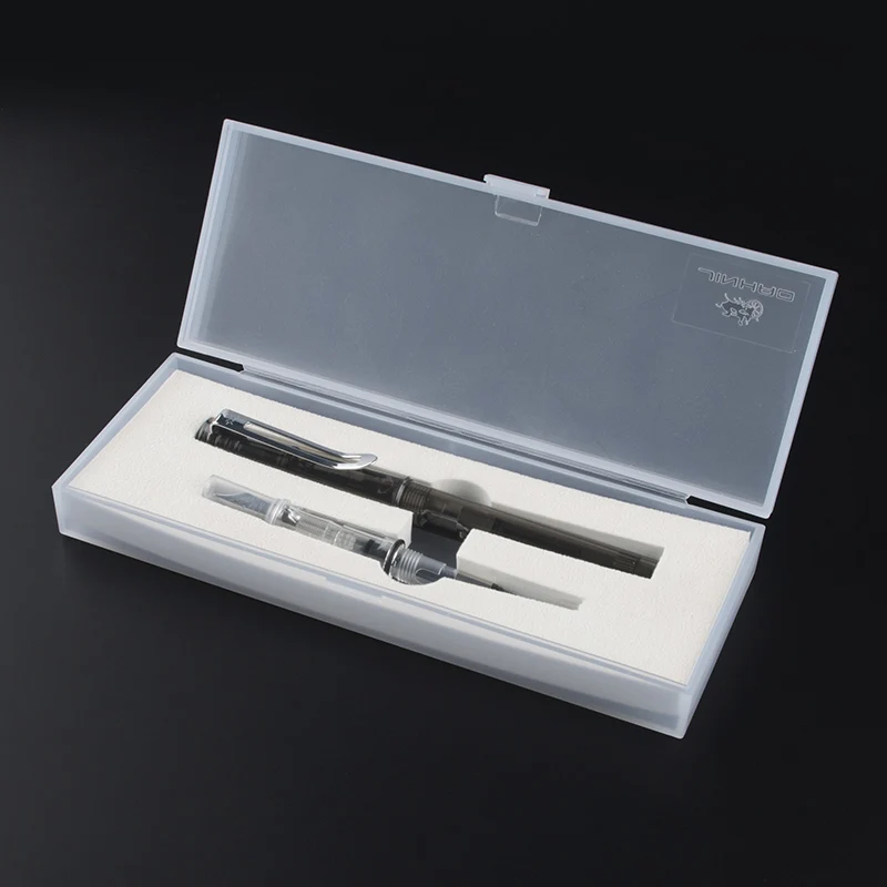 JINHAO 599 Средний перо + тонкий наконечник авторучка черный пластик Gift box set |