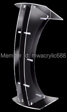 Бесплатная доставка Прозрачная Съемная акриловая КАФЕДРА с-образной формы |