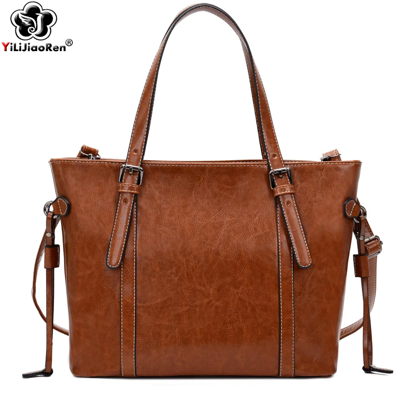 Vintage Women Handbags Large Capacity Tote Bag Luxury Ladies Hand Bags Brand Leather Messenger Crossbody for 2019 Sac | Багаж и сумки