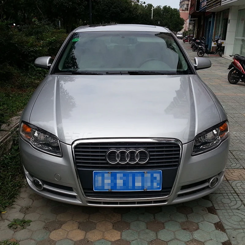 A4 B7 карбоновое волокно автомобильный Стайлинг головной свет веки крышка отделка