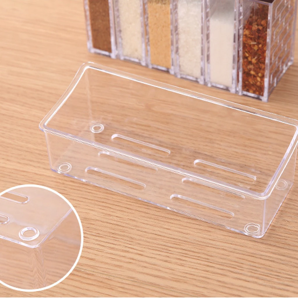 6 шт./компл. Кухня приправ для хранения специй бутылка прозрачная коробка и набор