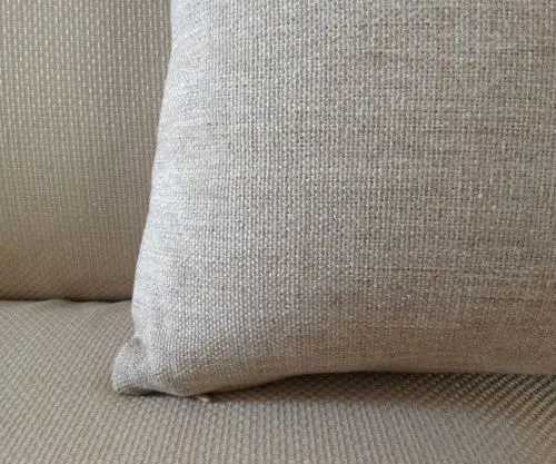 Абстрактный сине-серый павлин декоративная льняная подушка из хлопка с эффектом