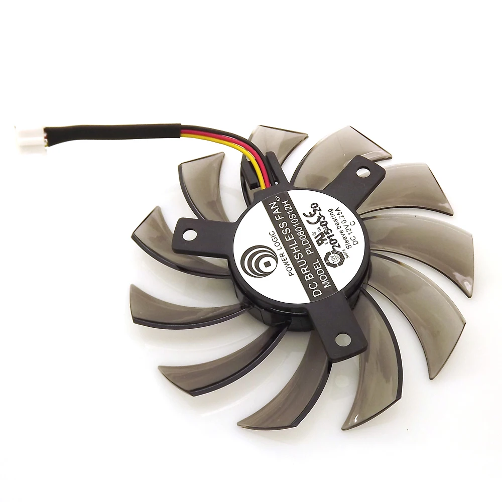 PLD08010S12H 74 мм 40*40*40 DC12V 0.25A 3 провода 3Pin видеокарта для GIGABYTE Графика Видеокарта кулер