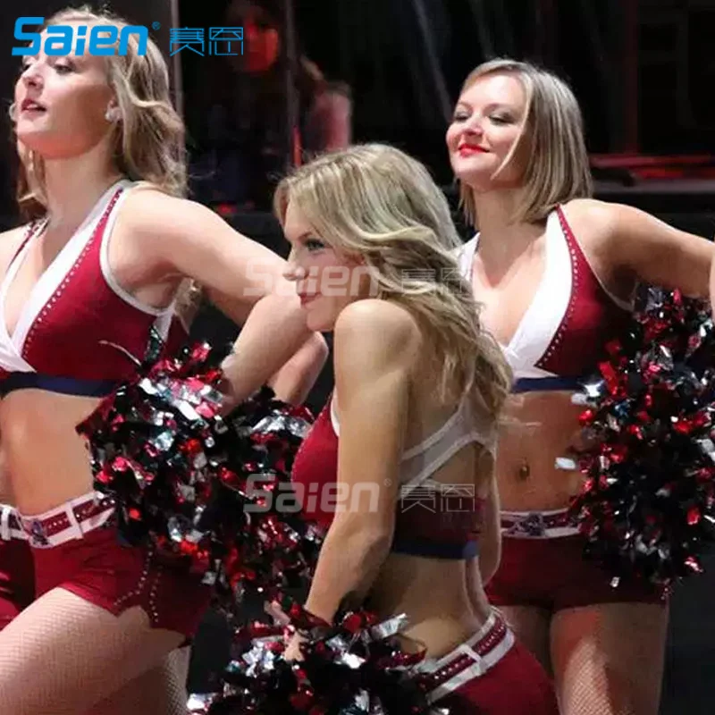 Металлические помпоны для чирлидинга Аэробика шоу танец ручной цветы болельщиц