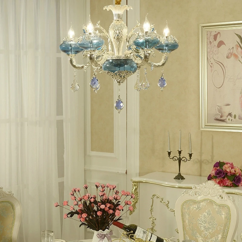 Подвесной светильник в Европейском стиле французская Роскошная лампа для