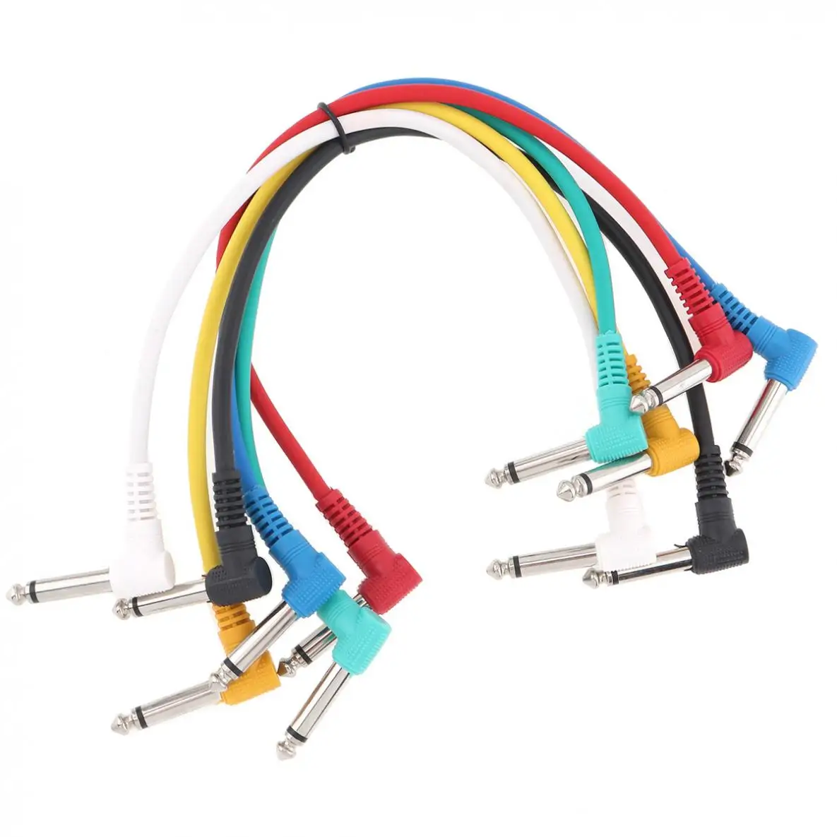 Цветной аудиокабель высокого качества 6 шт./лот 30 см Угловой Штекер 35 мм поводки
