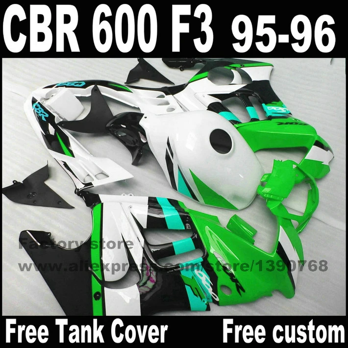 Комплект обтекателей для мотоцикла на заказ Обтекатели HONDA CBR600 F3 1995 1996 CBR 600 95 96
