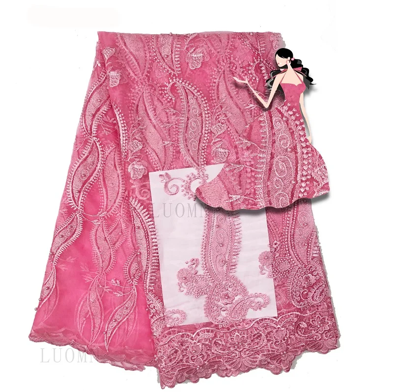 Кружевная ткань в нигерийском стиле французский Тюль с вышивкой Дубае новейшая