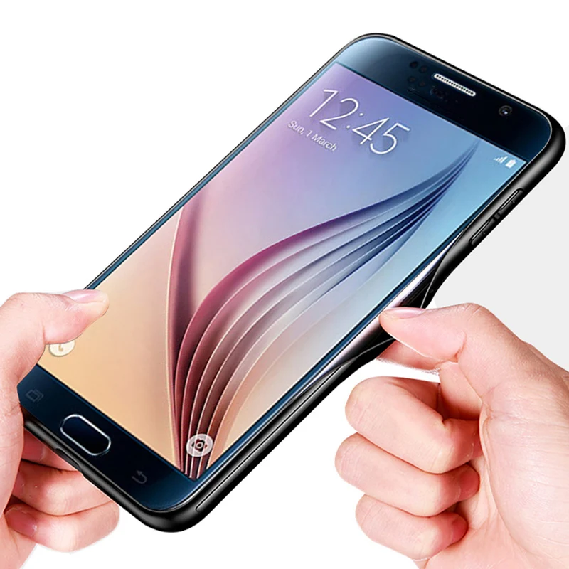 Чехол для Samsung Galaxy S6 задняя крышка из закаленного стекла с ретро-рисунком G920F G920V