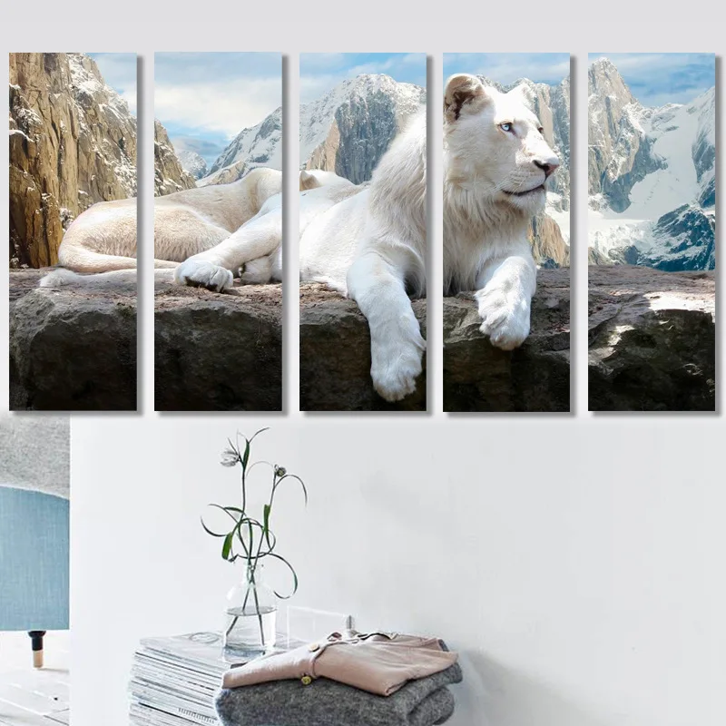 Набор для алмазной вышивки Лев Стразы 5 шт./компл. 5D|Алмазная мозаика и вышивка| |