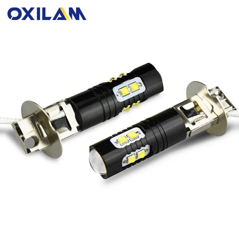 OXILAM 2 шт. H3 светодиодный ные лампы Автомобильные противотуманные фары с HD