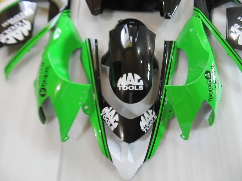 Настроить мотоцикл обтекатель комплекты для Kawasaki ZX10R 2004 2005 NINJA ZX 10R 04 05 зеленый
