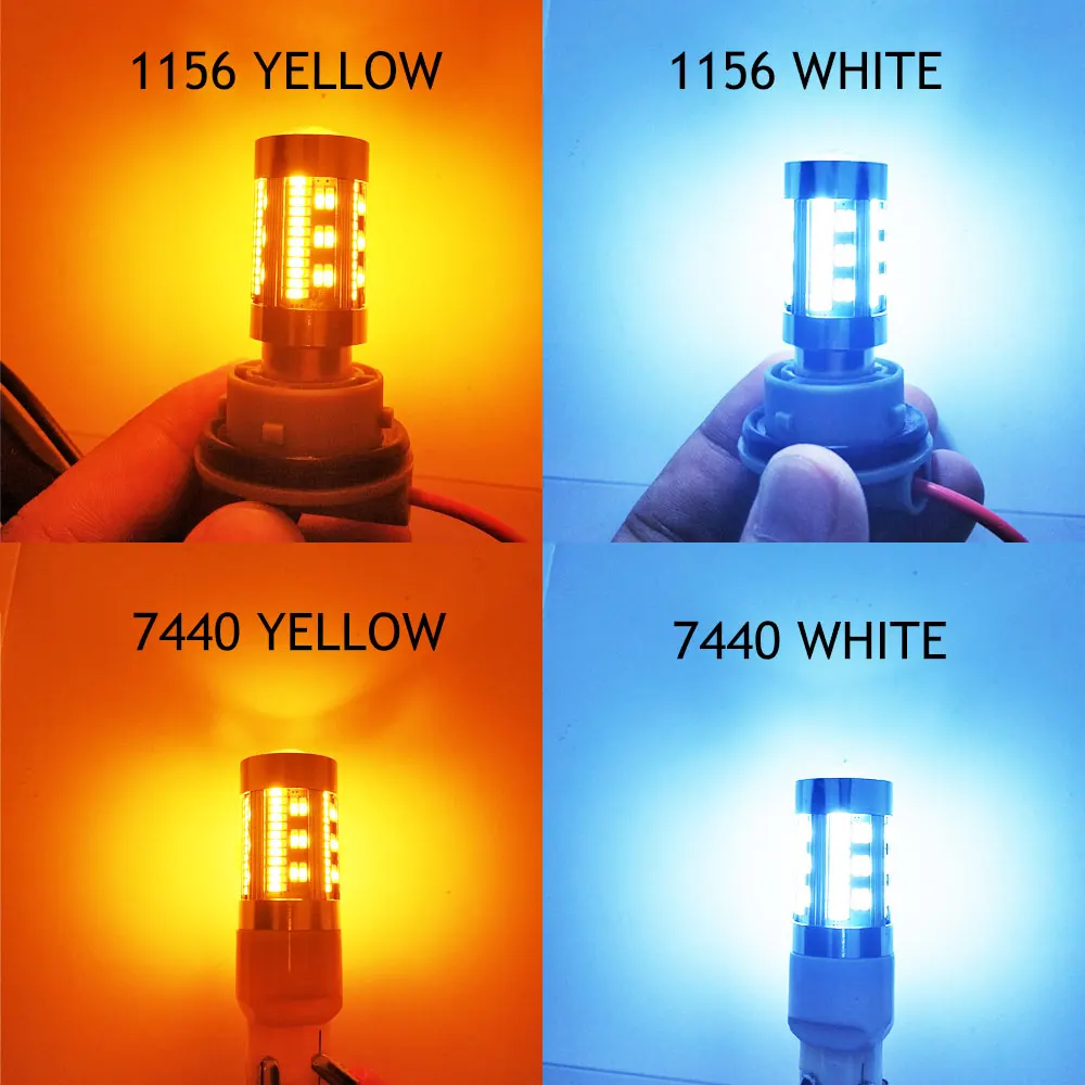 1 шт. T20 CANBUS светодиодный W21W 7440 лампы 4014 105SMD без Hyperflash 1156 BA15S P21W светодиодный PY21W BAU15S лампа авто обратный сигнал поворота бордовый