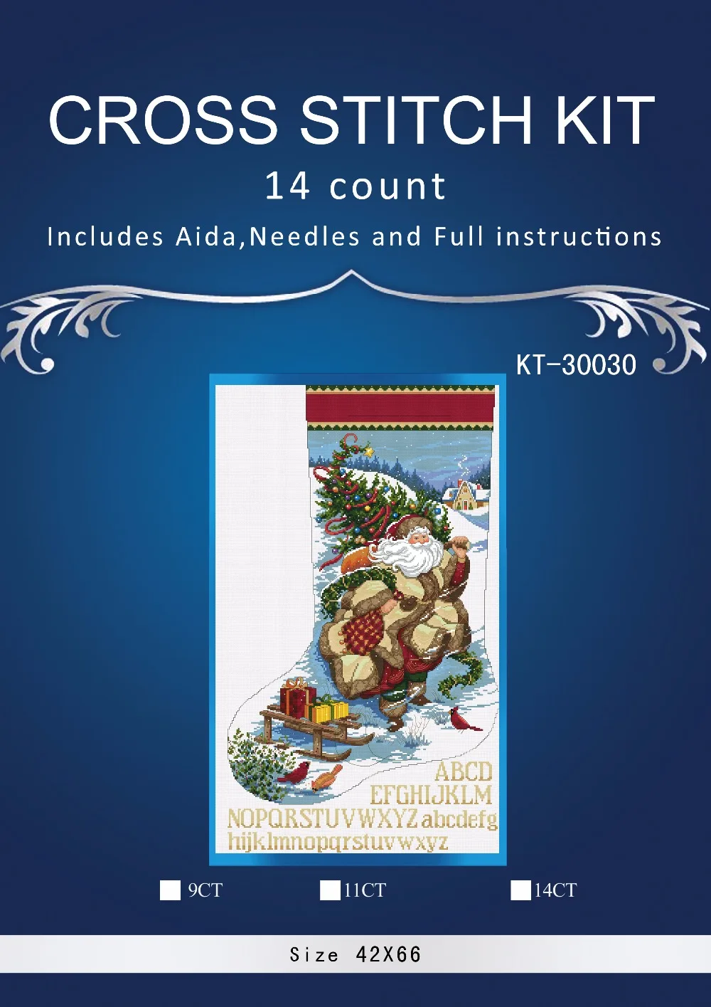 

Top Quality Beautiful Lovely Counted Cross Stitch Kit Similar Dim cross stitch Similar DMC similar dim christmas sock 30030