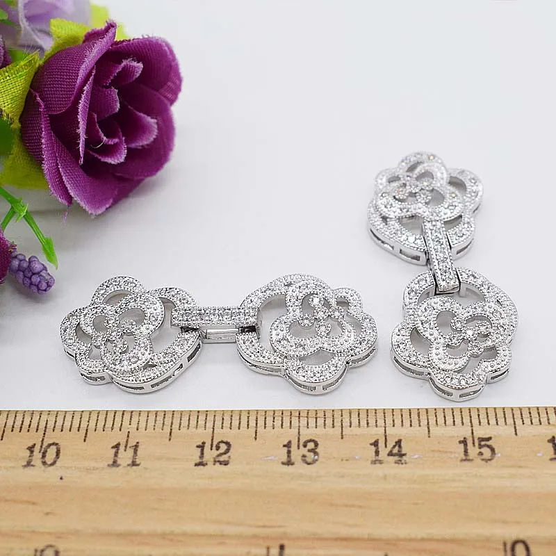 High-grade microscope zircon Diy hand-string materials rose clasp fashion long sweater chain link | Украшения и аксессуары