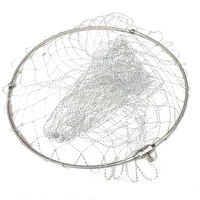 solid stainless steel ring diameter 50cm 60cm strong multifilament nylon net fishing network fishing tool outdoor accessories