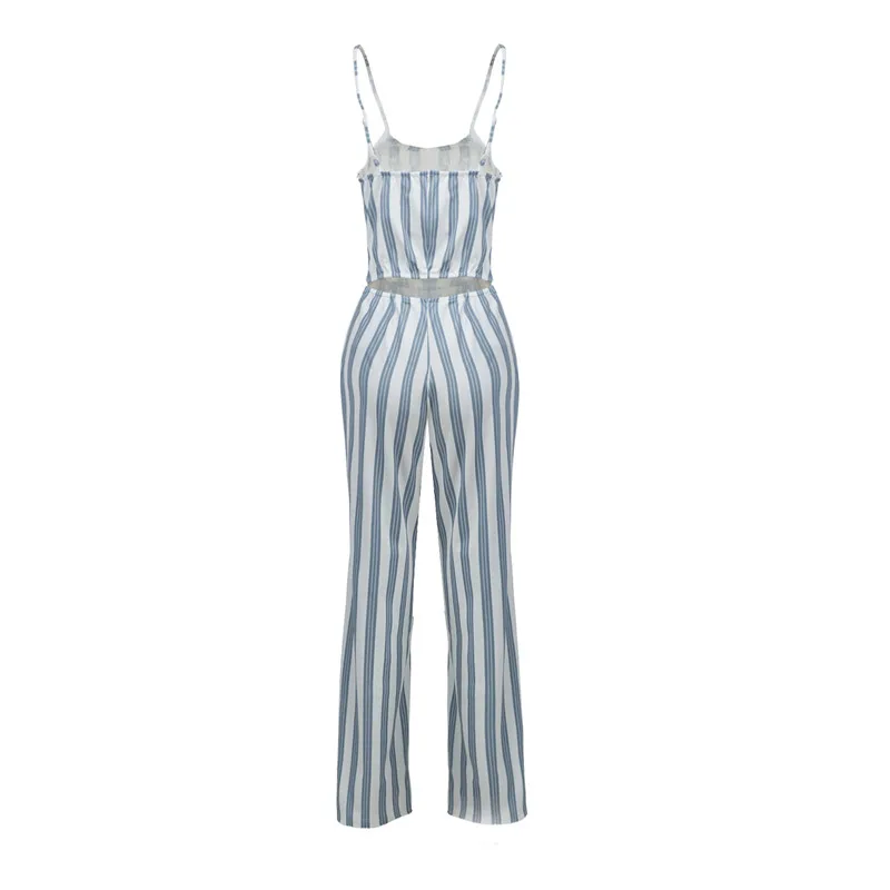 

New arrival women jumpsuits & rompers sexy hot striped bow causal fashion women jumpers European and American style hot selling