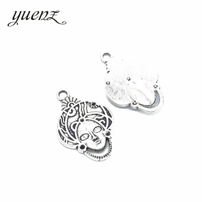 Yuenz 15 шт. Модные Винтажные девушка Шарм пригодный для Pandora Style Браслеты Цепочки и