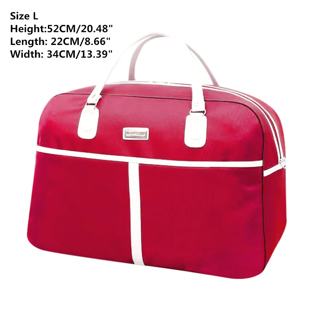 hot pink L Сумка для багажа, большая вместительность, модная дорожная сумка для мужчин и женщин, сумка для путешествий, модная сумка для багажа - Цвет: hot pink L