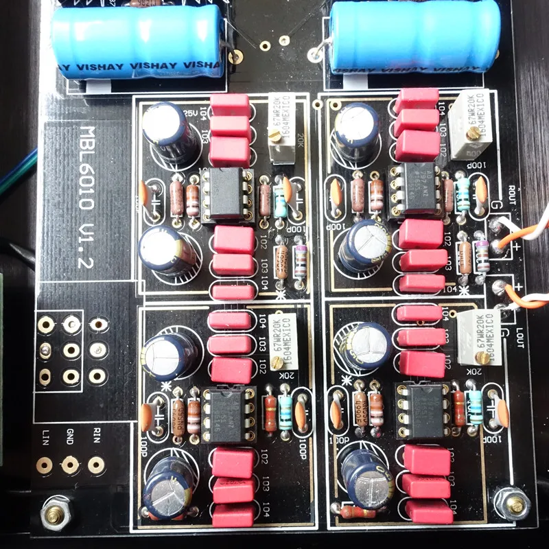 WEILIANG AUDIO смотрите на дизайн предварительного усилителя MBL6010D Черное золото