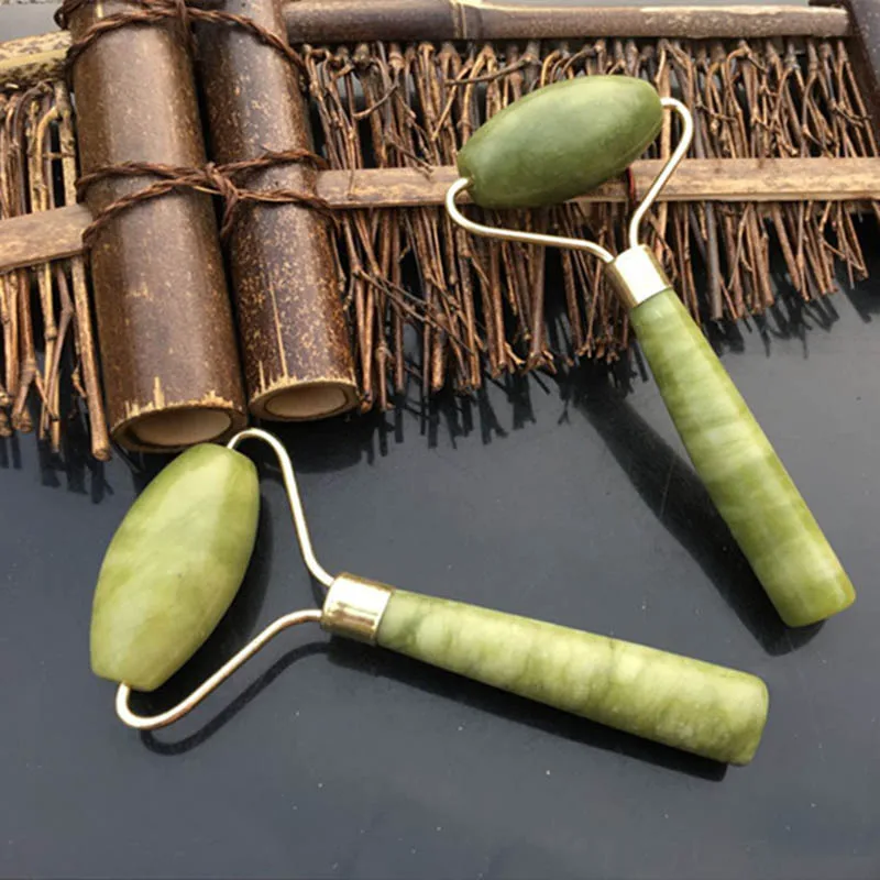 Natural jade roller Face Lift Tools Facial Beauty face massager Tool Jade Roller Thin massageador Massage skin care |