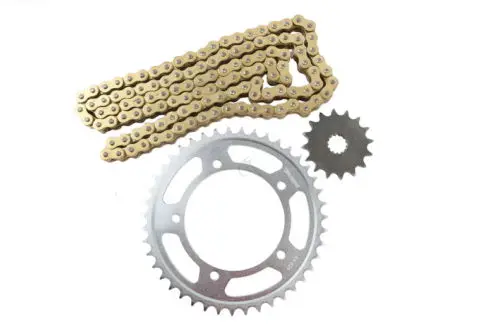 Комплект цепи и звездочек с уплотнительным кольцом золотого цвета для SUZUKI GSXR750