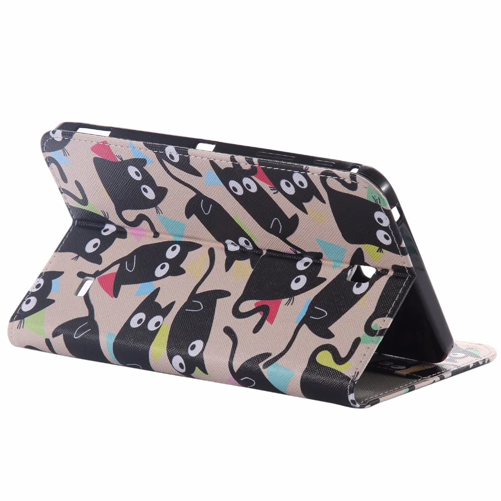 Роскошный чехол книжка из искусственной кожи для планшета с цветком 7 дюймов Samsung