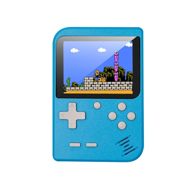Ретро портативная мини портативная игровая консоль 8-Bit 2,8 в цвете ЖК-экран Встроенный 400 игр ребенок видео Ручной игровой плеер на ТВ - Цвет: blue