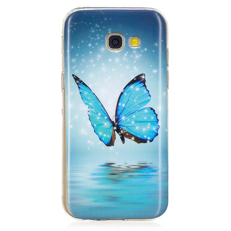 Ночник ТПУ для samsung Galaxy S8 плюс S7 S6Edge S5 случаях Прозрачный кремния чехол s5 |