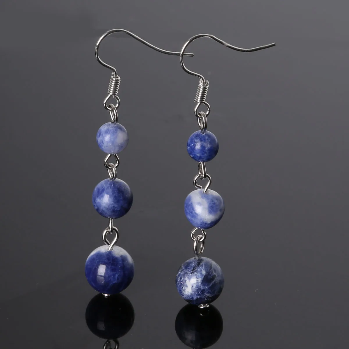 6 мм + 8 10 висячие серьги натуральный камень тигровый глаз для женщин