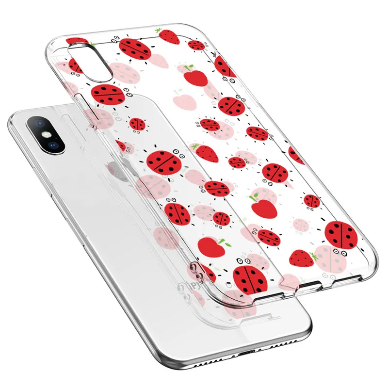 USLION Funny Hamburger Plant Phone Case For iPhone X XR Xs Max Soft TPU Cartoon Clear Cover 5 5s SE 6 6s 7 8 Plus |