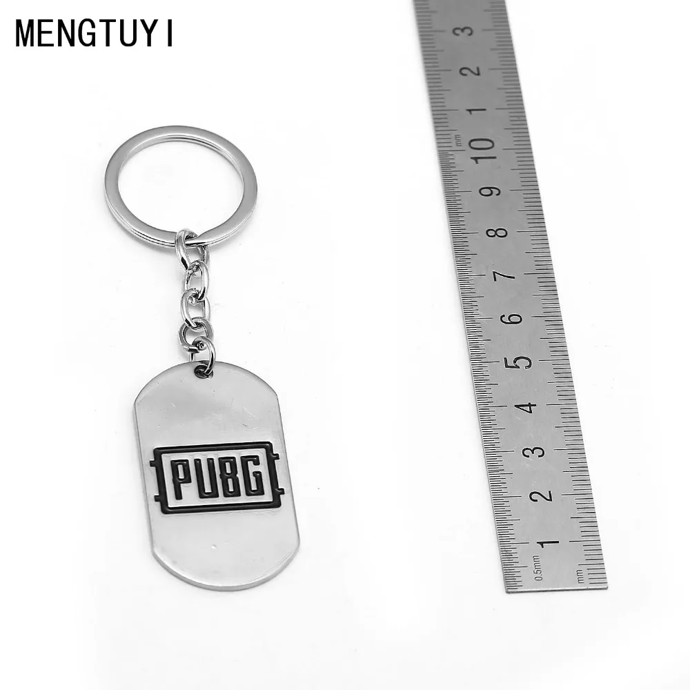 New Game Playerunknown's Battlegrounds PUBG Keychain Dog Tag Metal Key Chain Ring Men Gift Jewelry Accessory Figure Chaveiro | Украшения