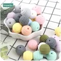 Bopoobo, 20 мм, Детские Силиконовые Бусины, 10 шт., карамельный цвет, укусы, пищевые аксессуары для прорезывания зубов, сделай сам, ювелирные изделия для кормления ребенка, Прорезыватель для зубов