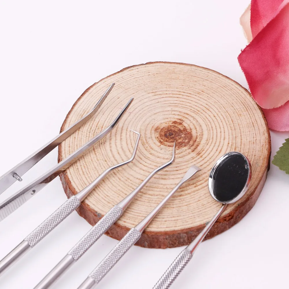 5 шт. набор стоматологических инструментов из нержавеющей стали стоматология