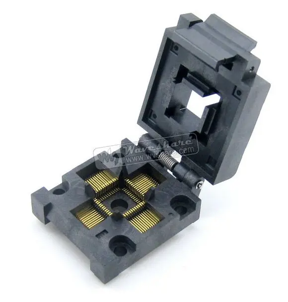 

QFP52 TQFP52 FQFP52 PQFP52 FPQ-52-0.65-04 Enplas IC Test Burn-in Socket Adapter Programmer 0.65mm Pitch