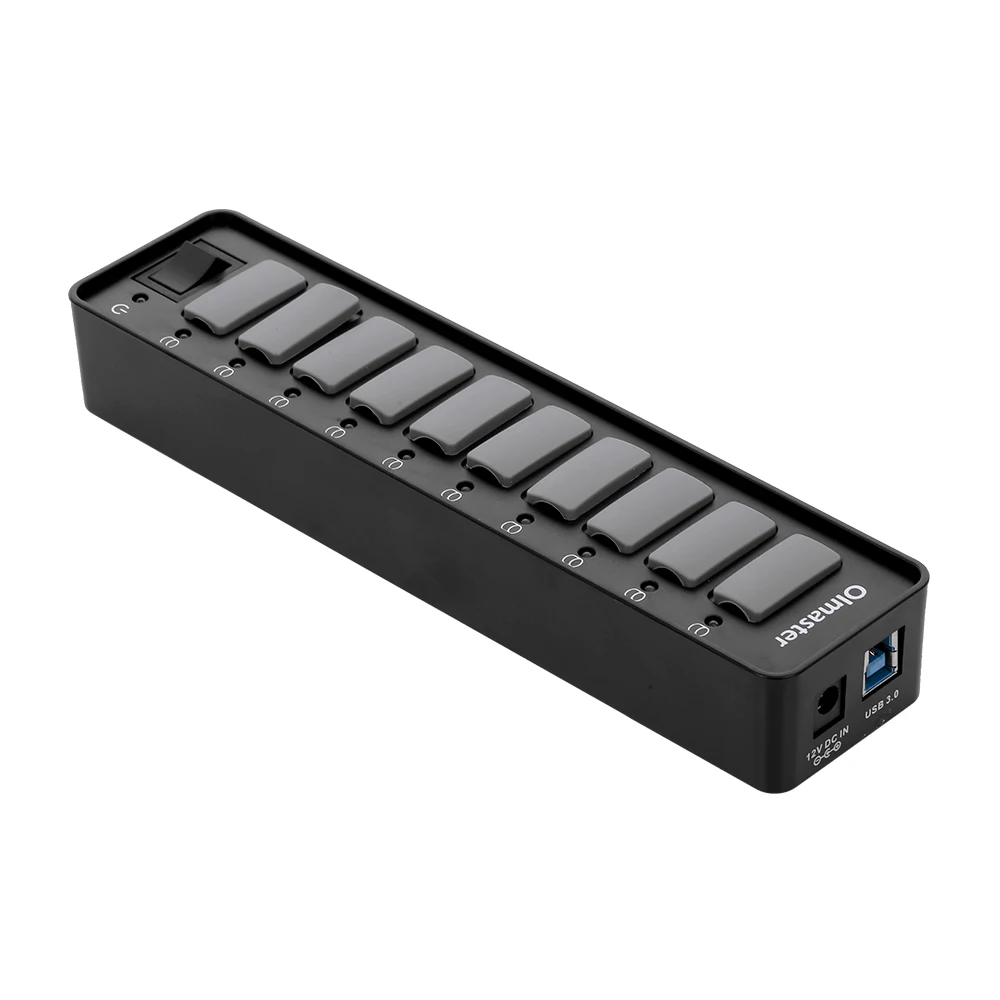 OImaster 10 портов USB 3 0 концентратор Быстрая зарядка 5 Гбит/с высокоскоростная док