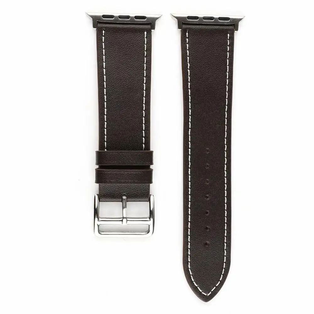 Chocolate Кожаный браслет, ремешки для Apple watch band 4, 5, 44 мм, 40 мм, один браслет, посвященный концертному туру для iwatch series 3, 2, 1, 42 мм, 38 мм, аксессуары - Цвет ремешка: Chocolate