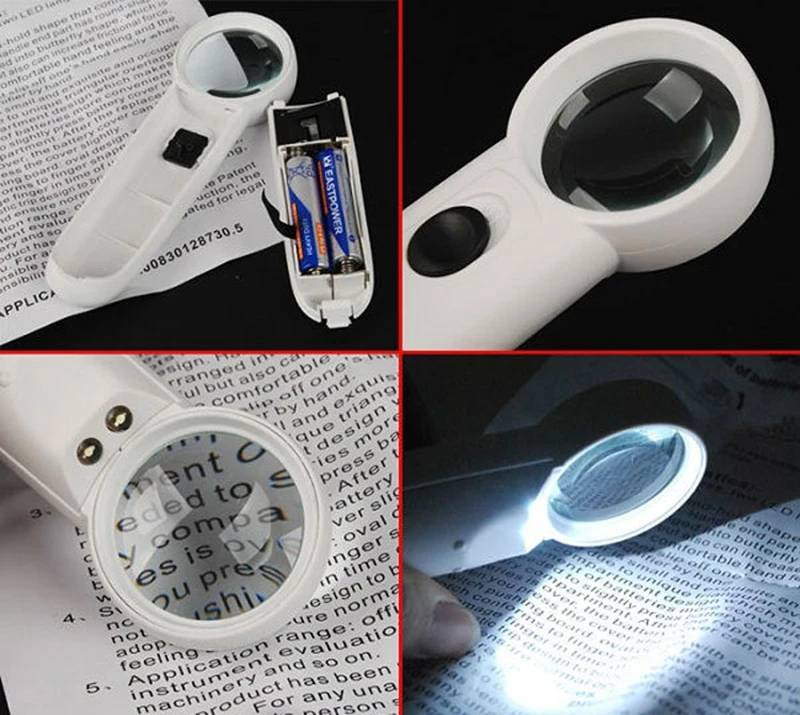 Увеличительное стекло 15X портативная карманная ручная стеклянная фотолампа с