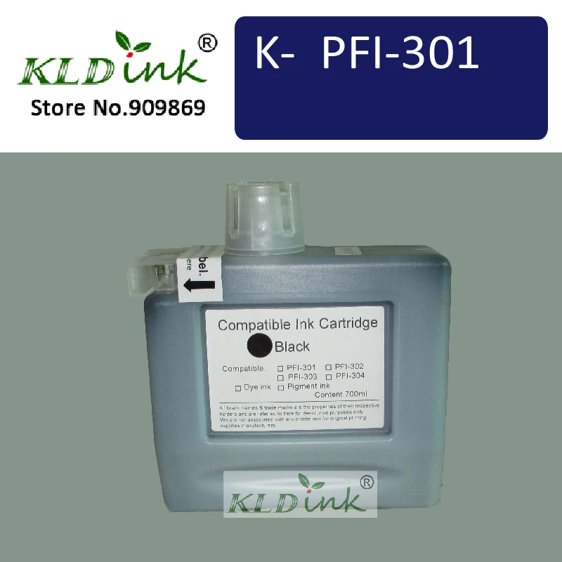 

KLDINK - PFI-301BK Black Ink Cartridge ( PFI301 1486B001 Ink)