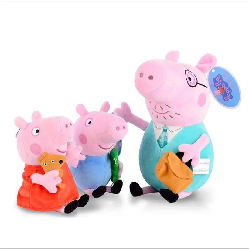 Peppa Pig оригинальные 20 см страницы Джордж папа и мама мультфильм семья животных мягкие плюшевые игрушки для мальчиков и девочек на день рождения оптимальные подарки