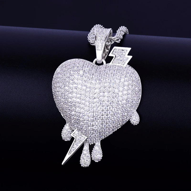 Missfox хит продаж легкие ударные кулоны ожерелья для мужчин Золотая Модная медная