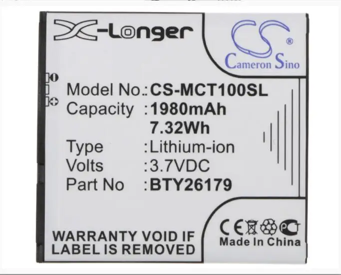 Cameron sino 1980 мАч батарея для Mobistel Cynus T1 BTY26179 BTY26179MOBISTEL/STD мобильный, Смартфон батарея