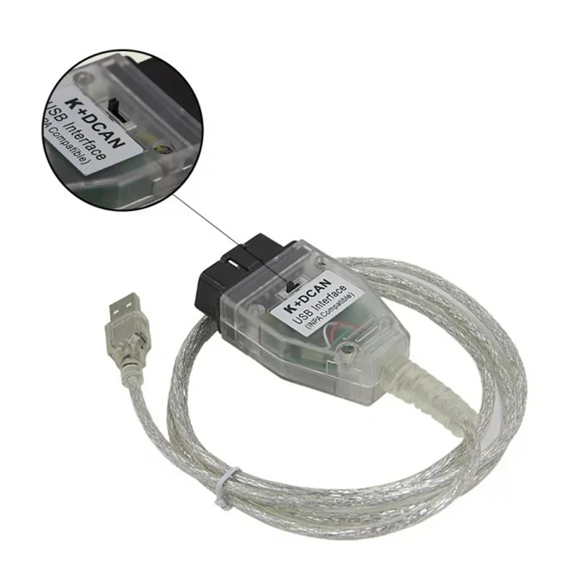 Для BMW INPA FTDI FT232RQ чип стабильный OBD2 Диагностический интерфейс USB совместимый K + DCAN