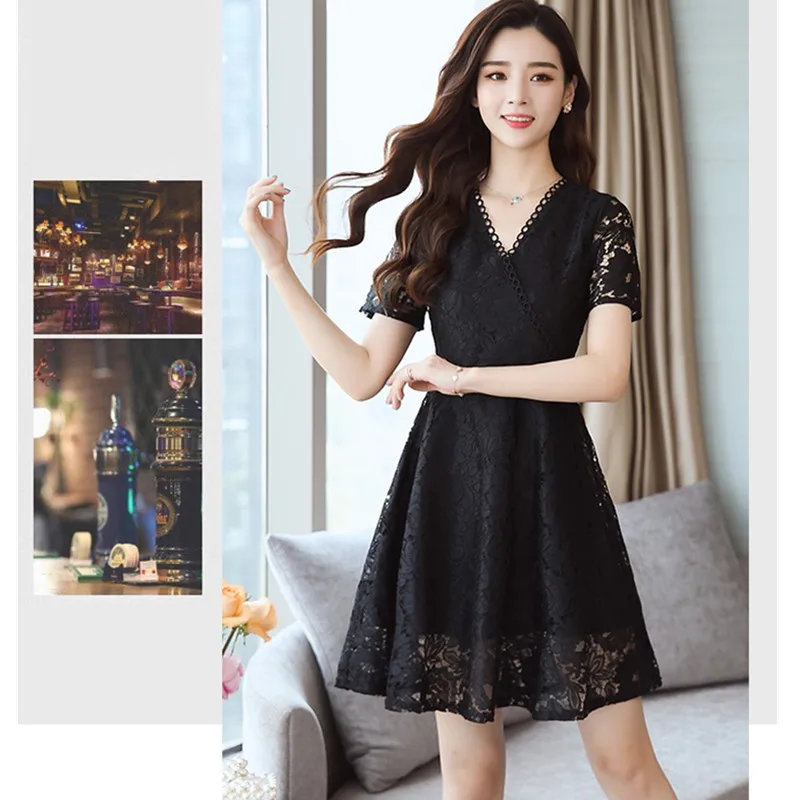 UHYTGF с короткими рукавами кружевное летнее платье для девочек застежкой-молнией и