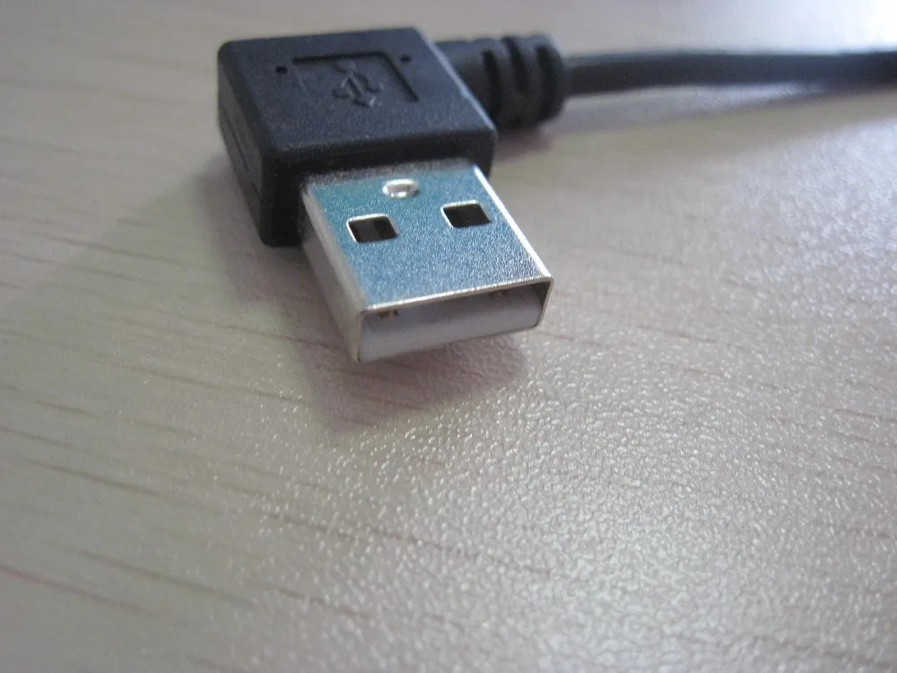 50 шт. 90 градусов левый угол направление USB A штекер M/M синхронизация данных кабель